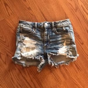 🌈AMERICAN EAGLE AE HIGH WAISTED DENIM SHORTS 6
